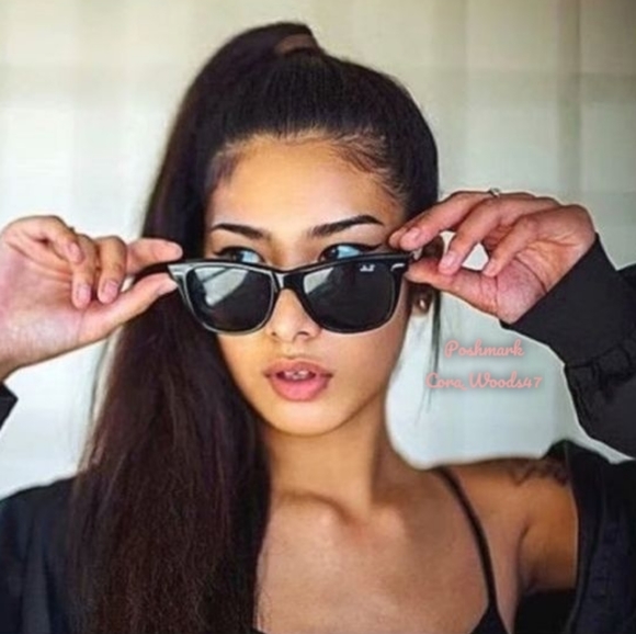 Ray Ban Wayfarer Black Lenses RB2140 Black Frame 50 / 54 Unisex New - Picture 11 of 15